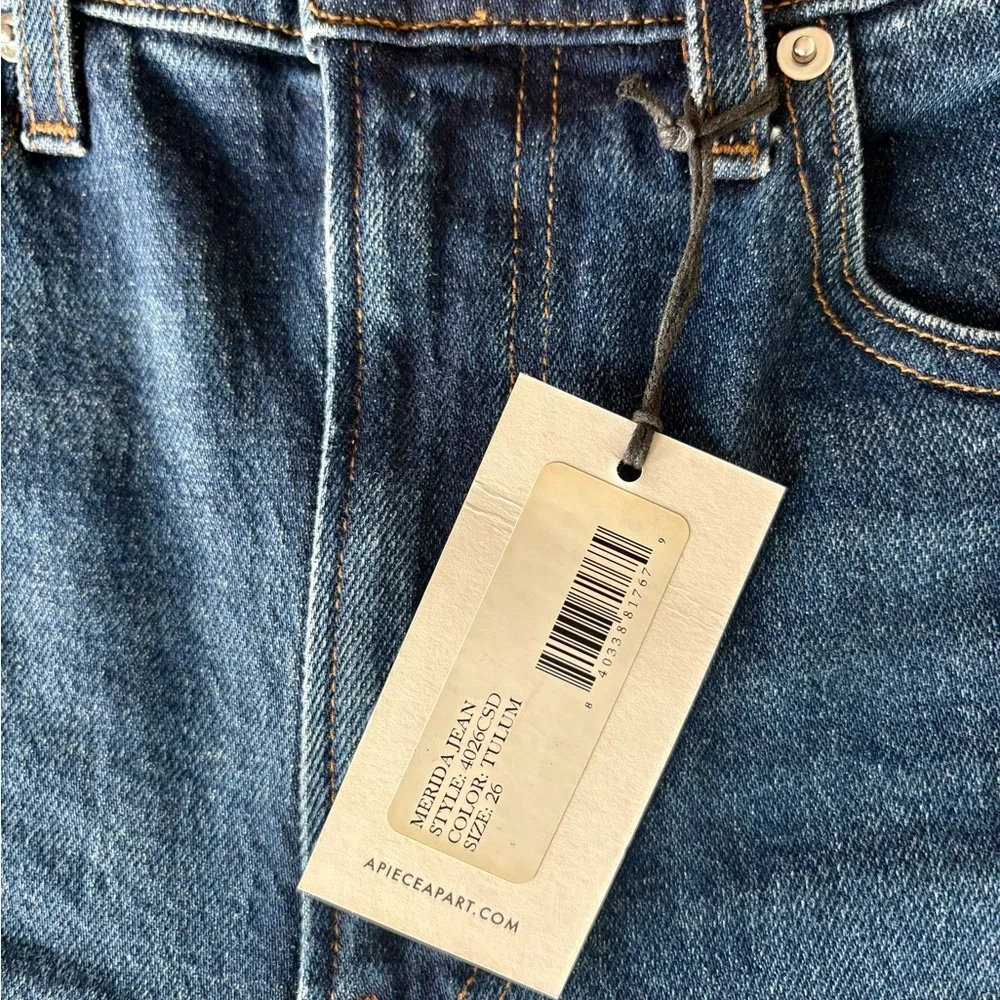 Apiece Apart Merida Jeans in Tulum - Sz 26 - Brand New with Tags - Picture 8 of 12